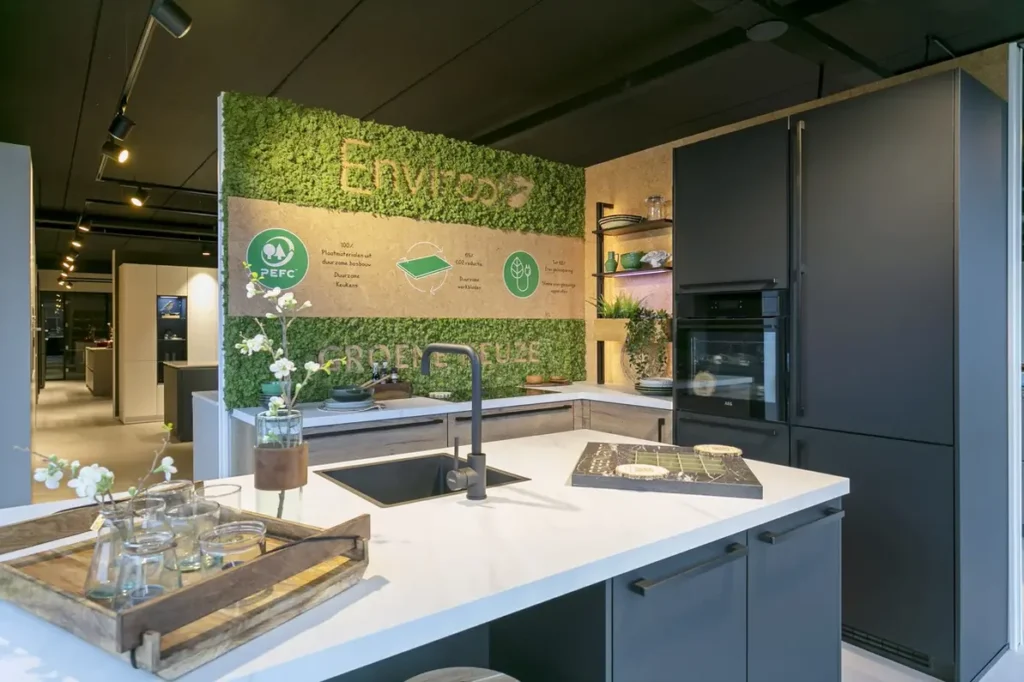 Duurzame Enviroo keuken in showroom