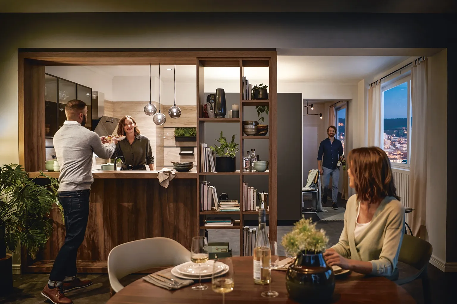 Houten landelijke keuken